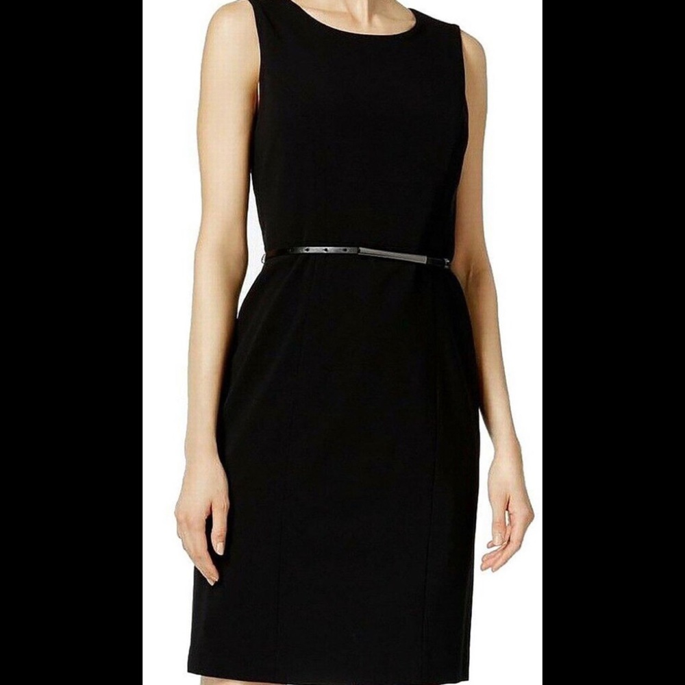 Nine West Belted Black Dress